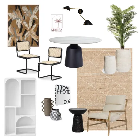 Modern Tropics Office Interior Design Mood Board by Manea Interior Design & Styling on Style Sourcebook