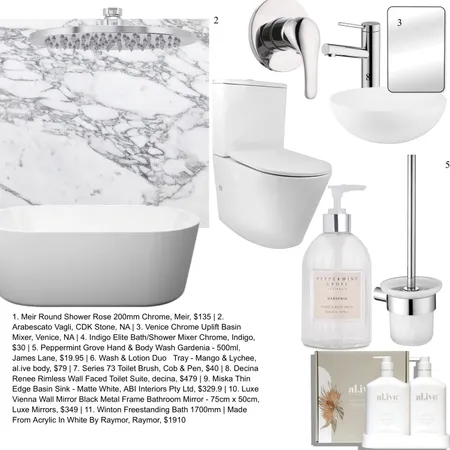 Bright bathroom Interior Design Mood Board by Koala gal on Style Sourcebook