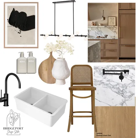 Timeless Oak Kitchen Interior Design Mood Board by Bridgeport Design Studio on Style Sourcebook