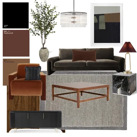 Moody living room Interior Design Mood Board by Lauryn Nelson on Style Sourcebook