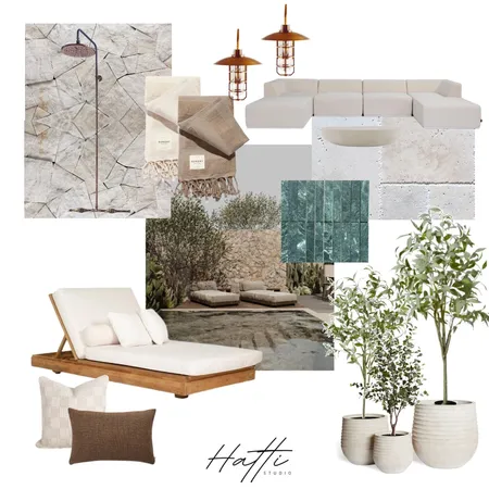 Luxurious mediterranean pool vibes Interior Design Mood Board by Hatti Interiors on Style Sourcebook