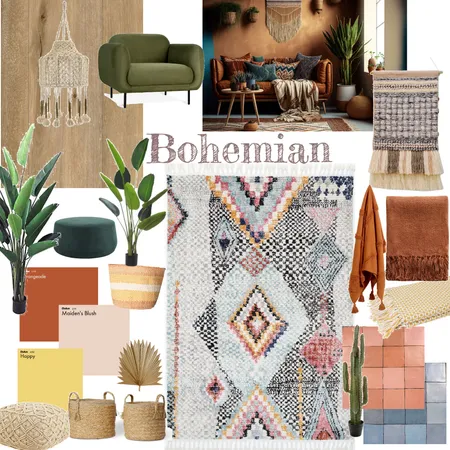 Bohemian Interior Design Mood Board by Rochelleshaw on Style Sourcebook