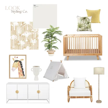 Yellow Nursery Interior Design Mood Board by Look Home Staging on Style Sourcebook
