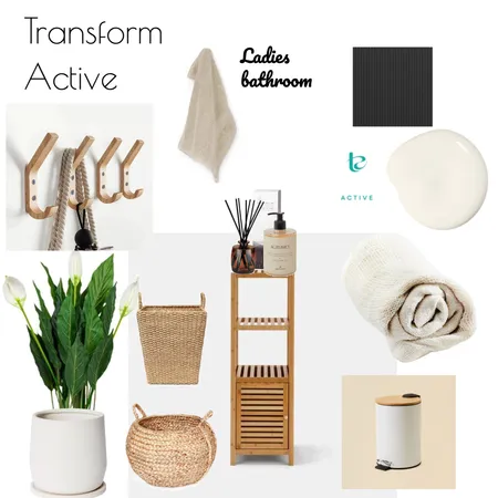 Transform Active ladies bathroom Interior Design Mood Board by bay design co. on Style Sourcebook