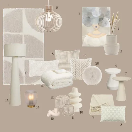 Shopping list All Whites Interior Design Mood Board by JudithBovens on Style Sourcebook