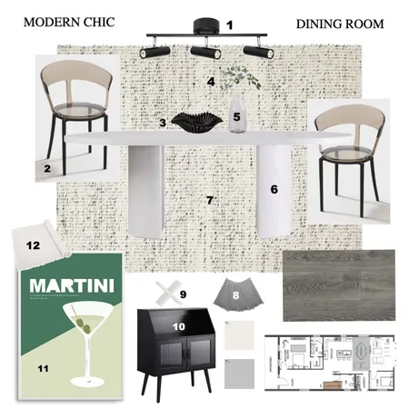 DINING ROOM MODERN CHIC Interior Design Mood Board by Jaspa_Interior on Style Sourcebook
