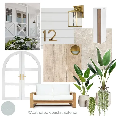 Weathered Coastal Exterior Interior Design Mood Board by Rocky Cove Interiors on Style Sourcebook
