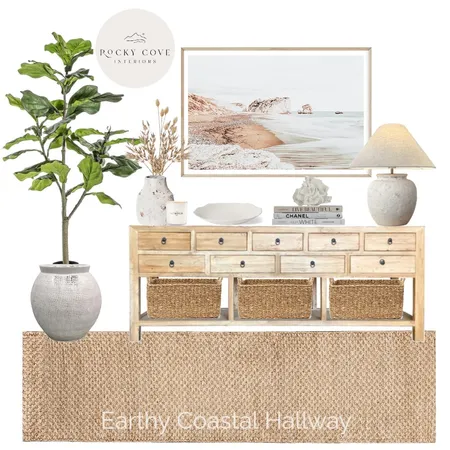 Earthy Coastal Hallway Interior Design Mood Board by Rocky Cove Interiors on Style Sourcebook