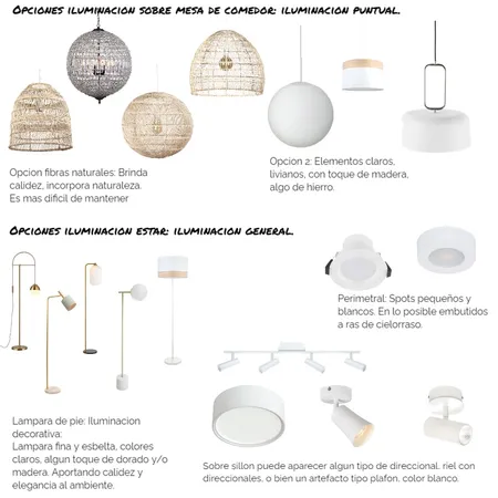 Vivienda JC - Iluminación estar Interior Design Mood Board by arq.elenaromero@gmail.com on Style Sourcebook