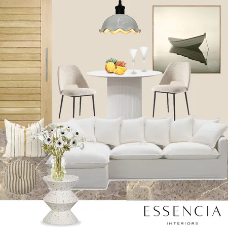 Neutral Lounge Interior Design Mood Board by Essencia Interiors