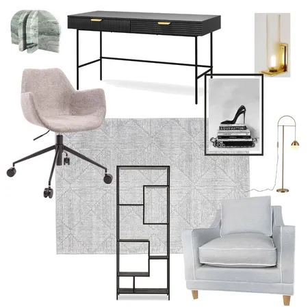 Module 9 Office Interior Design Mood Board by NookNest Pty Ltd on Style Sourcebook