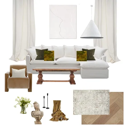 Module 9 Living Room Interior Design Mood Board by MaddiVarley on Style Sourcebook