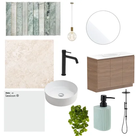 Bathroom green feature Interior Design Mood Board by murrayann on Style Sourcebook