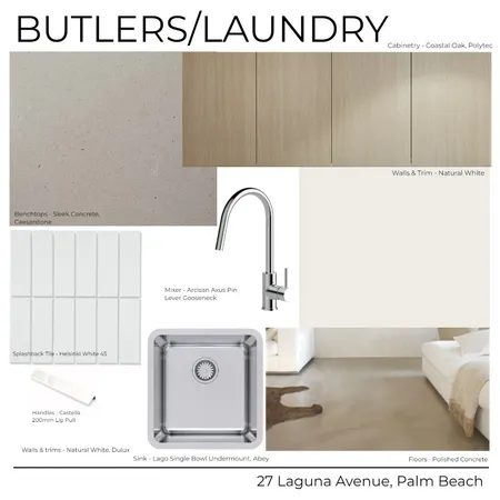 27 Laguna Avenue - Butlers/Laundry (Light) Interior Design Mood Board by Kathle         Study     en Holland on Style Sourcebook