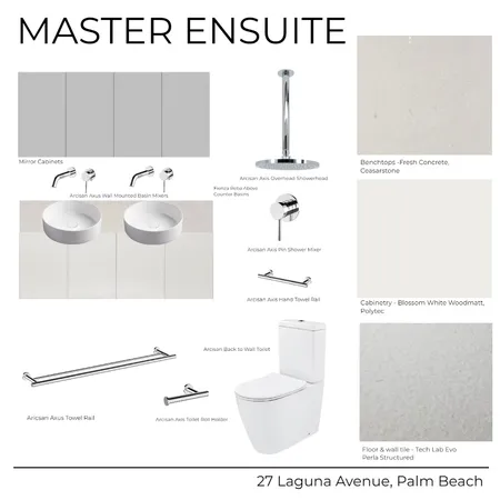 27 Laguna Avenue - Ensuite Master (White) Interior Design Mood Board by Kathle         Study     en Holland on Style Sourcebook