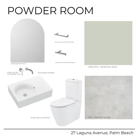 27 Laguna Avenue - Guest Powder (White) Interior Design Mood Board by Kathle         Study     en Holland on Style Sourcebook