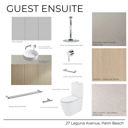27 Laguna Avenue - Ensuite Guest (Light) Interior Design Mood Board by Kathle         Study     en Holland on Style Sourcebook