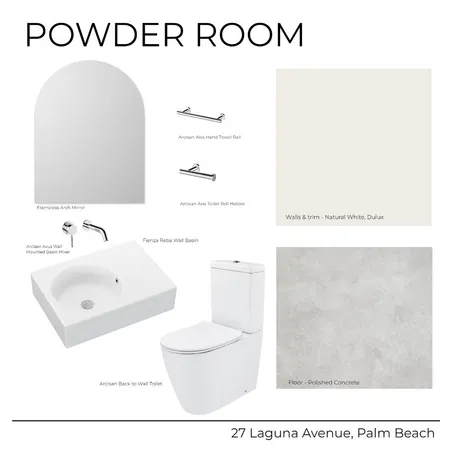 27 Laguna Avenue - Guest Powder (Light) Interior Design Mood Board by Kathle         Study     en Holland on Style Sourcebook