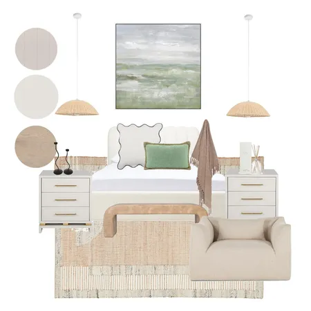 modern bedroom with curved interiors Interior Design Mood Board by In Order by Olivia