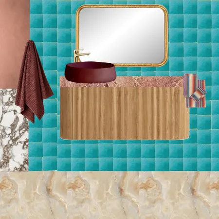 Bath - Aqua + Marble + Pottery Interior Design Mood Board by dl2407 on Style Sourcebook