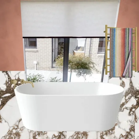 Coral Bathroom Interior Design Mood Board by dl2407 on Style Sourcebook