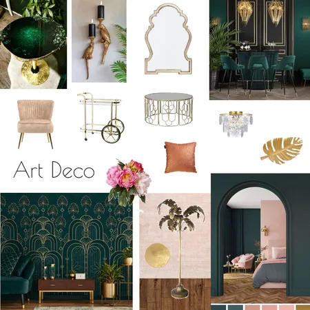 Art Deco Interior Design Mood Board by Audrey Muse Interiors on Style Sourcebook