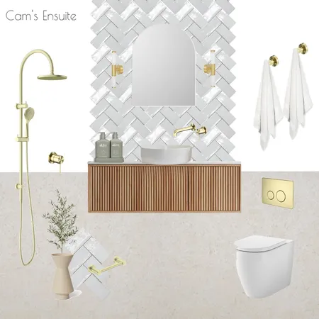 Cam's Ensuite Interior Design Mood Board by The Blue Space Designer on Style Sourcebook