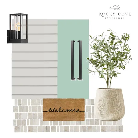 Front Entry with Mosaic tile Interior Design Mood Board by Rocky Cove Interiors on Style Sourcebook