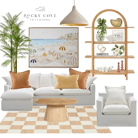 Fun Coastal Lounge Interior Design Mood Board by Rocky Cove Interiors on Style Sourcebook