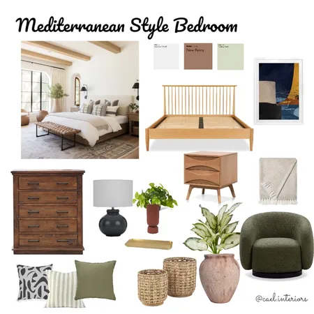 Mediterranean Style Bedroom Interior Design Mood Board by Cae_labitag