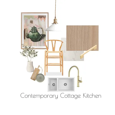 Contemporary Cottage - Kitchen Interior Design Mood Board by demimariedesigns on Style Sourcebook