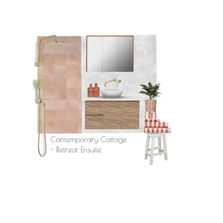 Contemporary Cottage - Retreat Ensuite Interior Design Mood Board by demimariedesigns on Style Sourcebook
