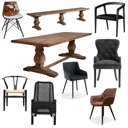 Dining Chairs 2 / Dark Timber Interior Design Mood Board by Interiors by Samandra on Style Sourcebook