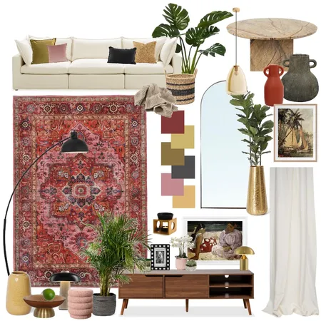 Living Room 2024. Interior Design Mood Board by Floor. on Style Sourcebook