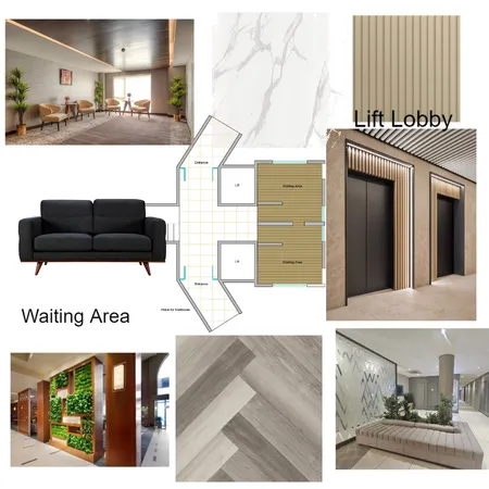 Bandra Lobby Lift Lobby Interior Design Mood Board by Aisha.I.Maniyar on Style Sourcebook