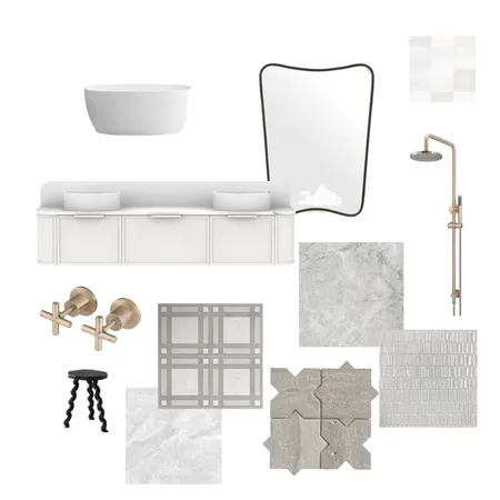 Paddington Bathroom Interior Design Mood Board by Arc and Arlo on Style Sourcebook