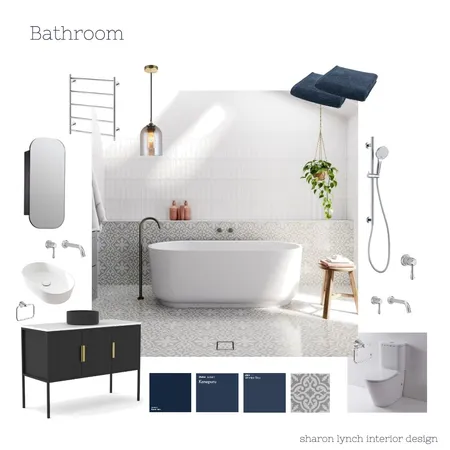 Burman Bathroom Interior Design Mood Board by Sharon Lynch Interior Design on Style Sourcebook