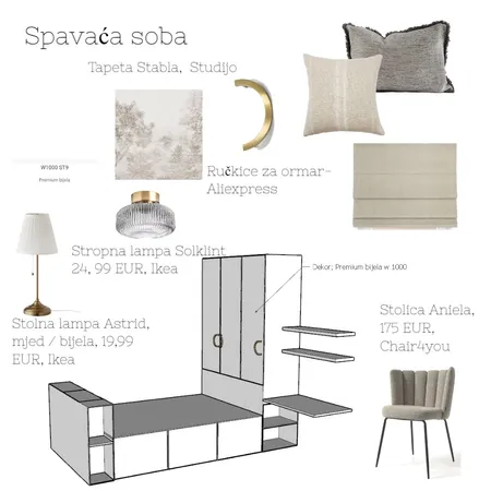 Spavaća soba Mendeš Interior Design Mood Board by acikovic on Style Sourcebook