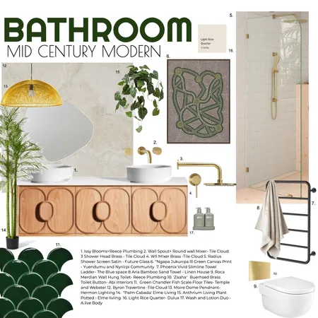 Bathroom Interior Design Mood Board by FORD INTERIORS on Style Sourcebook