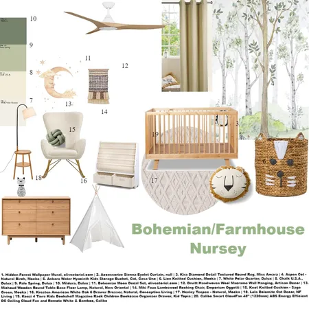 nature nursery Interior Design Mood Board by RoseyM on Style Sourcebook