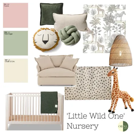 Little Wild One Nursery Interior Design Mood Board by OBNL design on Style Sourcebook