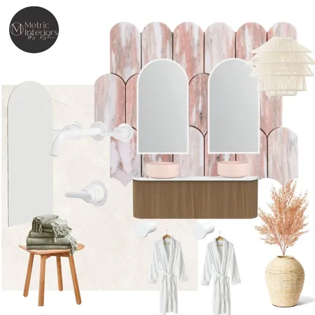 Blush Lux Ensuite Interior Design Mood Board by Metric Interiors By Kylie