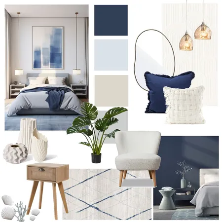 Coastal bedroom Interior Design Mood Board by Prarthana on Style Sourcebook