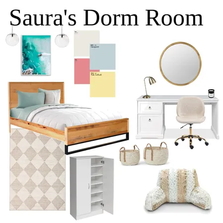 Dorm Room Interior Design Mood Board by SClark2024$ on Style Sourcebook