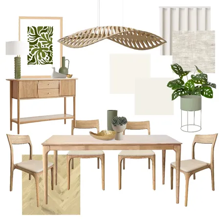 Module 9 – Samples Board – Dining Room Interior Design Mood Board by Room with a View on Style Sourcebook