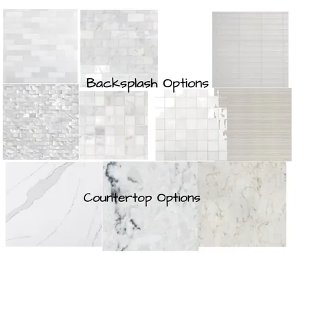 Backsplash and Countertop Options Interior Design Mood Board by Lauren Fillmore on Style Sourcebook