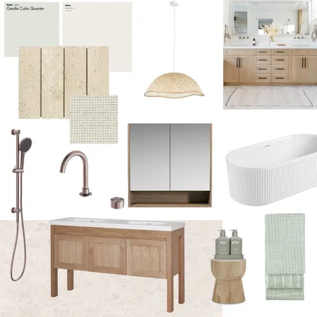 Australian Coastal Farmhouse Bathroom Interior Design Mood Board by thebaileybuild on Style Sourcebook