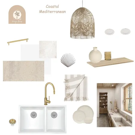 Coastal Mediterranean Kitchen Coogee Residence Interior Design Mood Board by Design Divine Interiors on Style Sourcebook