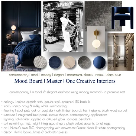 Mood Board - Master suite three NE Interior Design Mood Board by ONE CREATIVE on Style Sourcebook