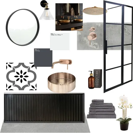 Modern bathroom Interior Design Mood Board by STUDIO M on Style Sourcebook